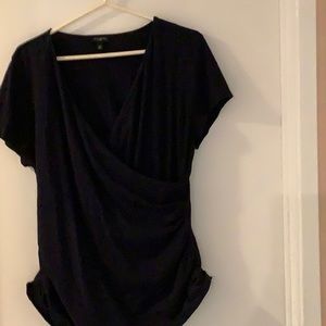 Talbots cross front tee